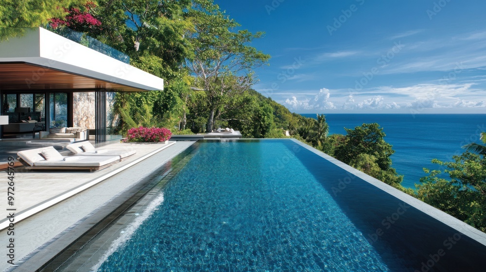 Infinity Pool Overlooking the Ocean Infinity Pool Overlooking the Ocean