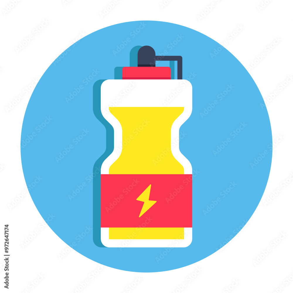An editable design icon of water bottle An editable design icon of water bottle