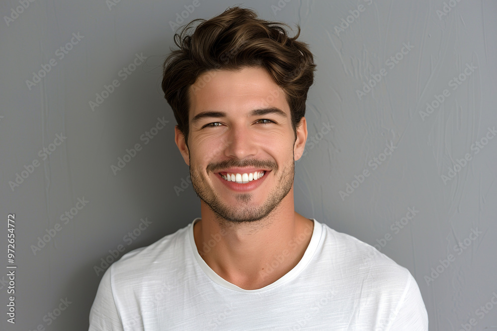 A man with a smile on his face and a beard, A man with a smile on his face and a beard,