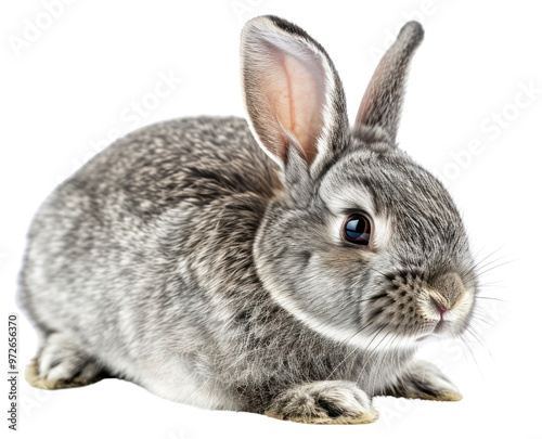 PNG Easter grey bunny animal mammal rodent.