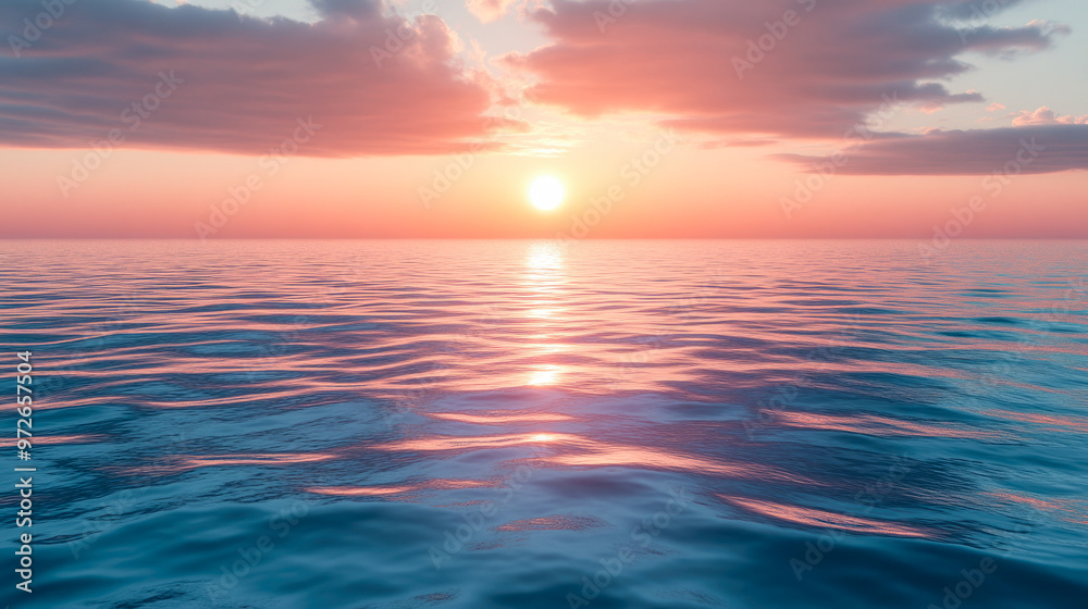 Serene ocean waves under a pink and orange sunset, capturing the beauty and tranquility of the ending day with gentle movements. Serene ocean waves under a pink and orange sunset, capturing the beauty and tranquility of the ending day with gentle movements.