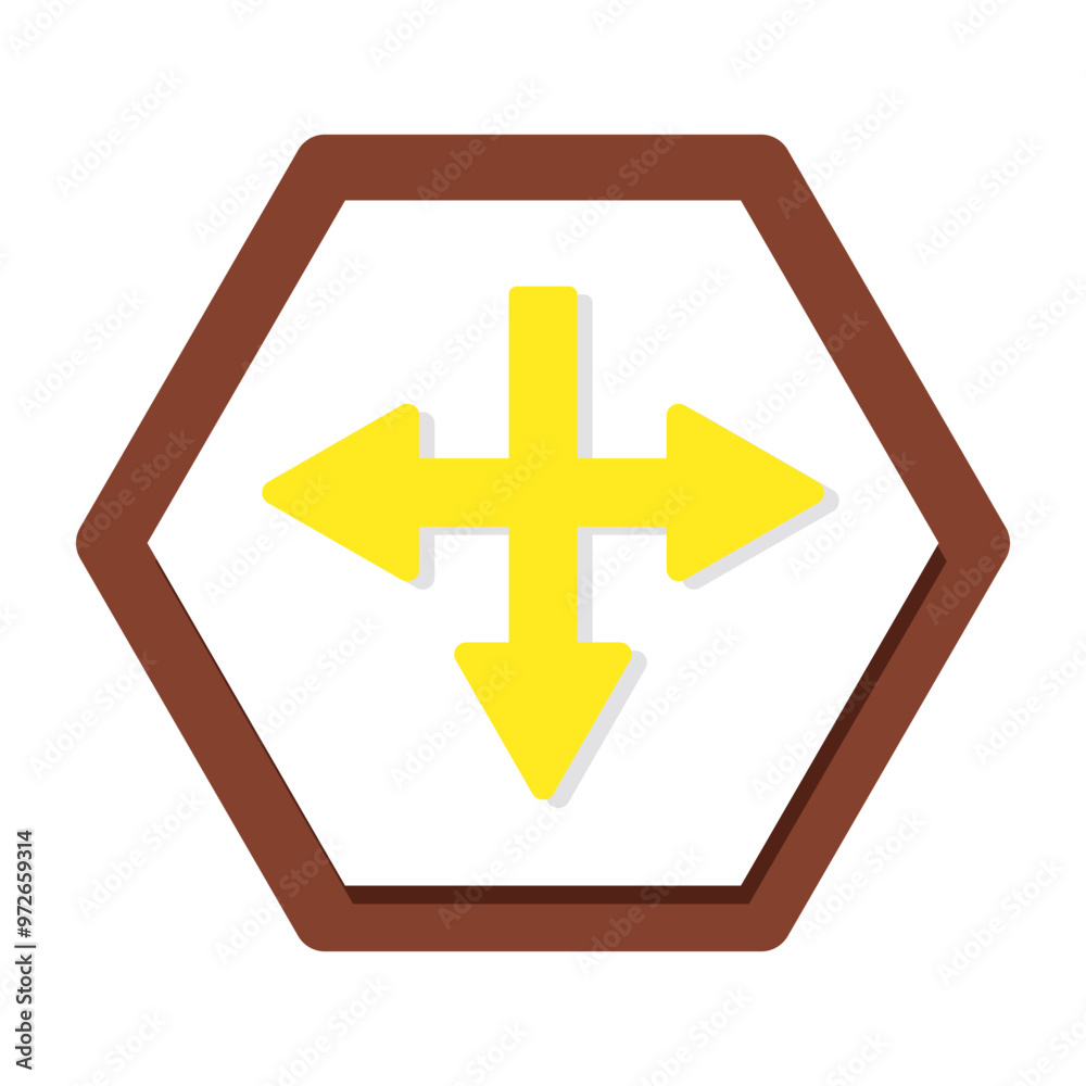 Obraz premium A trendy design icon of directional arrows