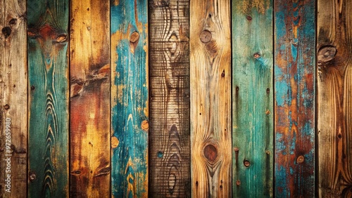 Retro Vintage Rustic Distressed Wood photo