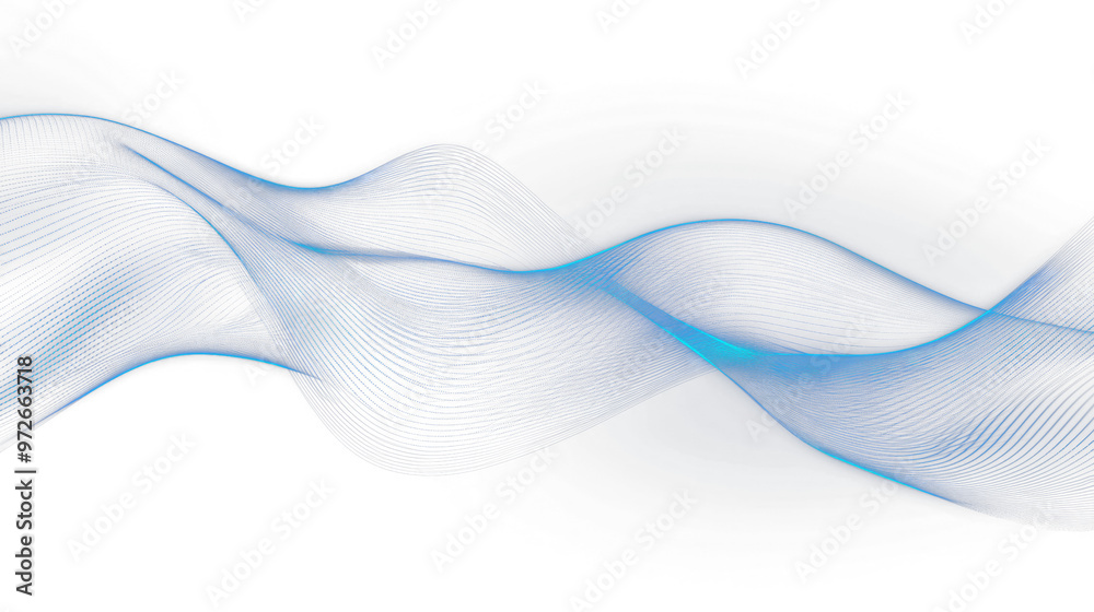 Abstract blue wave png