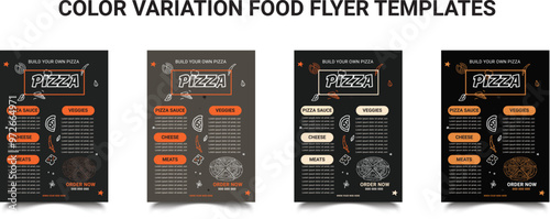 COLOR VARIATION FOOD FLYER TEMPLATES
