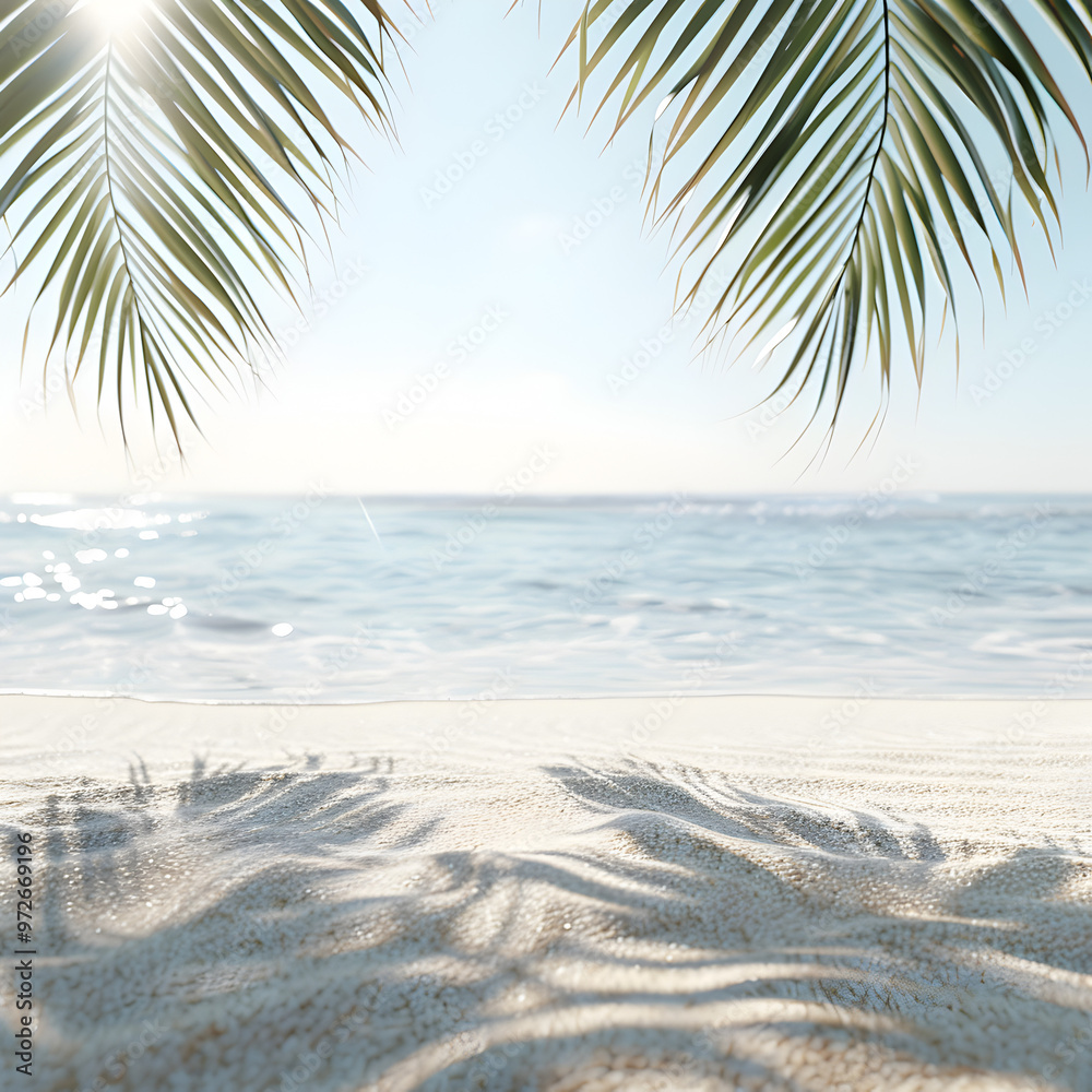 Peaceful and inviting beach scene. Peaceful and inviting beach scene.