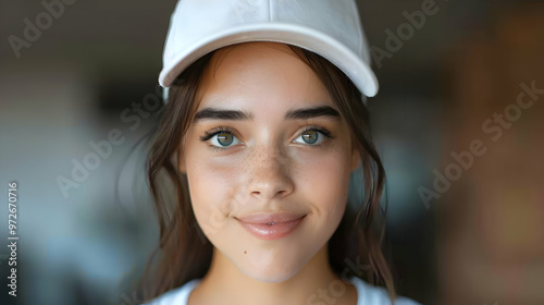 Young Woman Receiving Parcel From Courier Indoors