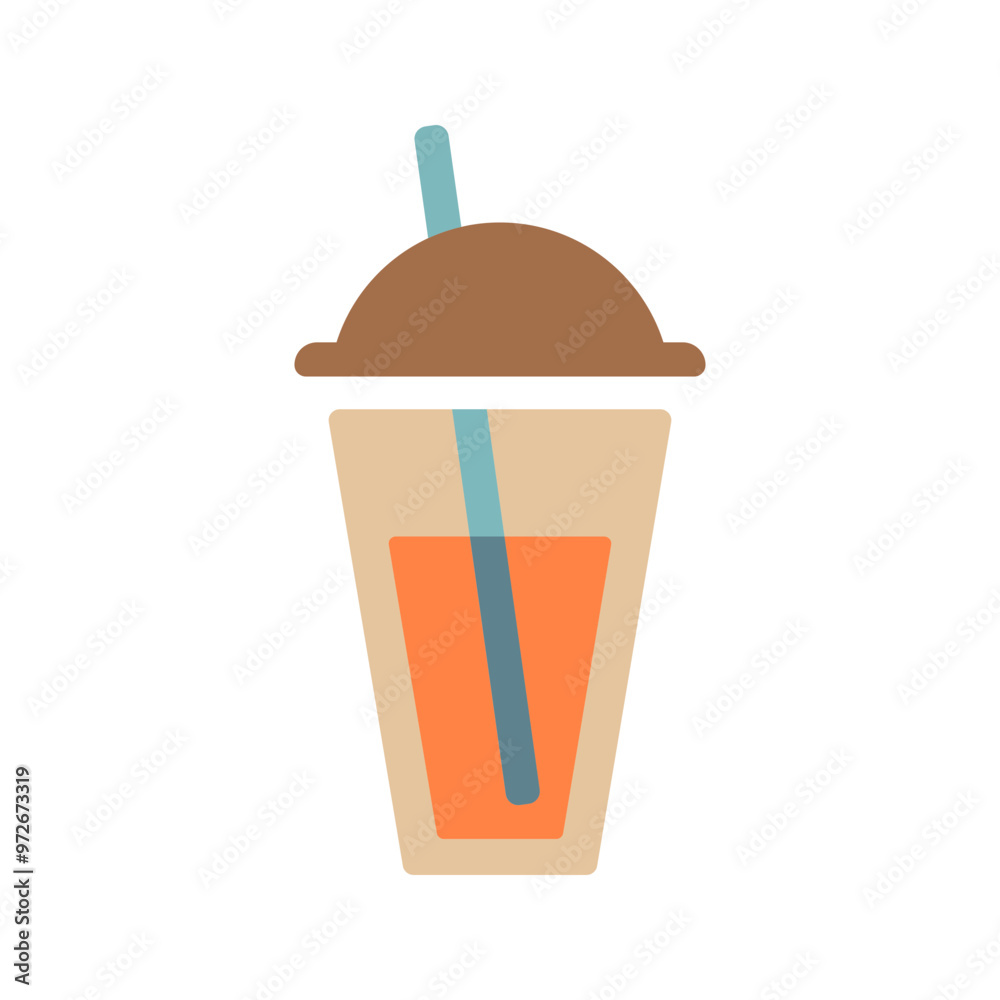 Juice line icon editable stroke vector object Juice line icon editable stroke vector object