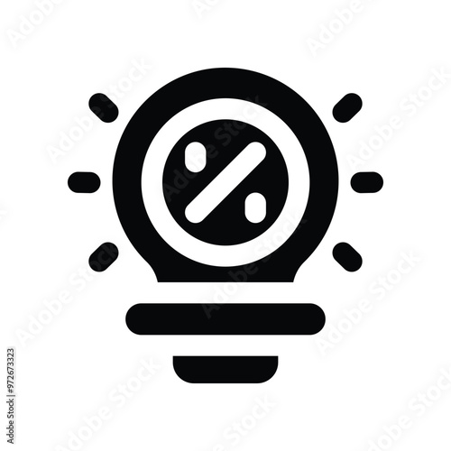idea icon. vector glyph icon for your website, mobile, presentation, and logo design.