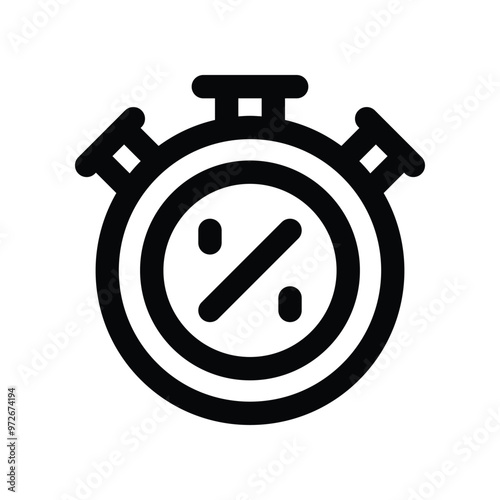 stopwatch icon. vector line icon for your website, mobile, presentation, and logo design.