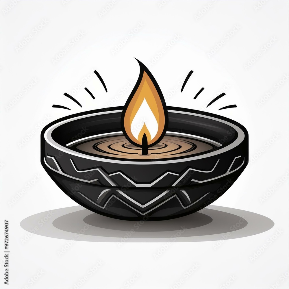 Happy Diwali diya lamp, Indian festival of lights Happy Diwali diya lamp, Indian festival of lights