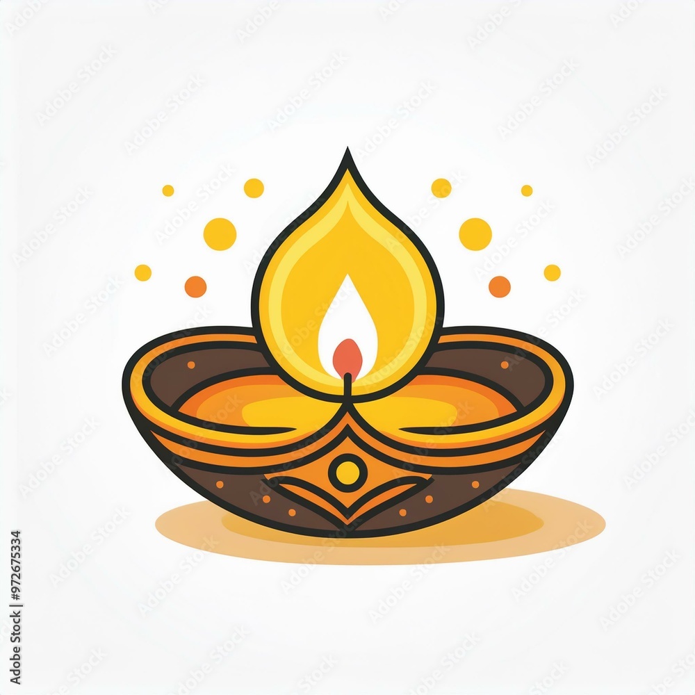 Happy Diwali diya lamp, Indian festival of lights Happy Diwali diya lamp, Indian festival of lights