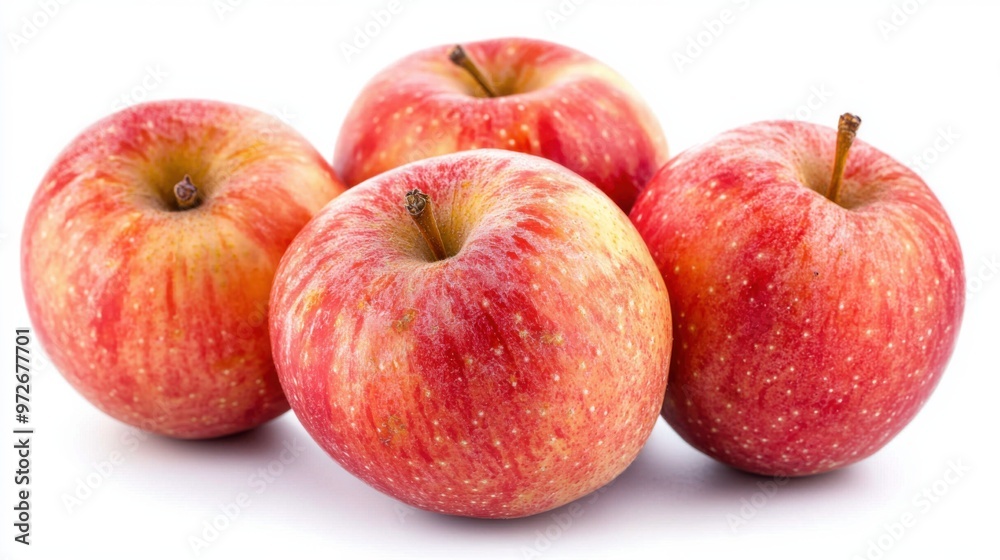 Red apple (Envy Apple) isolated on white background, clipping path, collection, set Red apple (Envy Apple) isolated on white background, clipping path, collection, set