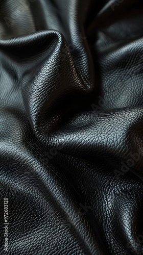 Black Leather Texture Background: Elegant and Minimal Design