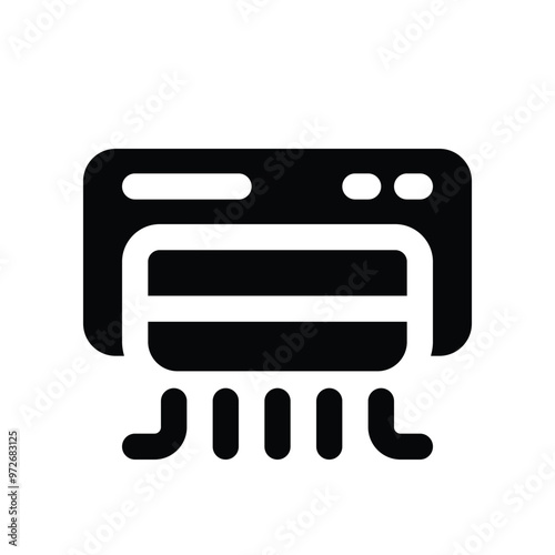 air conditioning icon. vector glyph icon for your website, mobile, presentation, and logo design.