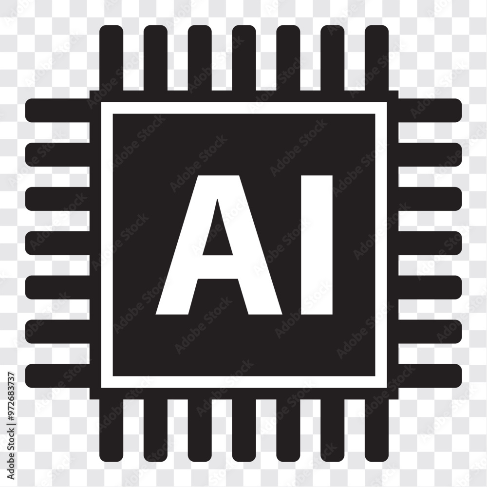 AI, Artificial intelligence icon set. EPS 10. AI, Artificial intelligence icon set. EPS 10.