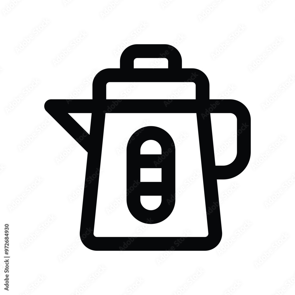 tea kettle icon. vector line icon for your website, mobile, presentation, and logo design. tea kettle icon. vector line icon for your website, mobile, presentation, and logo design.