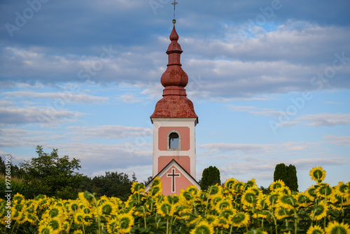 Church Sv.Anton Puščavnik in village Golek in Bela krajina, Slovenia photo