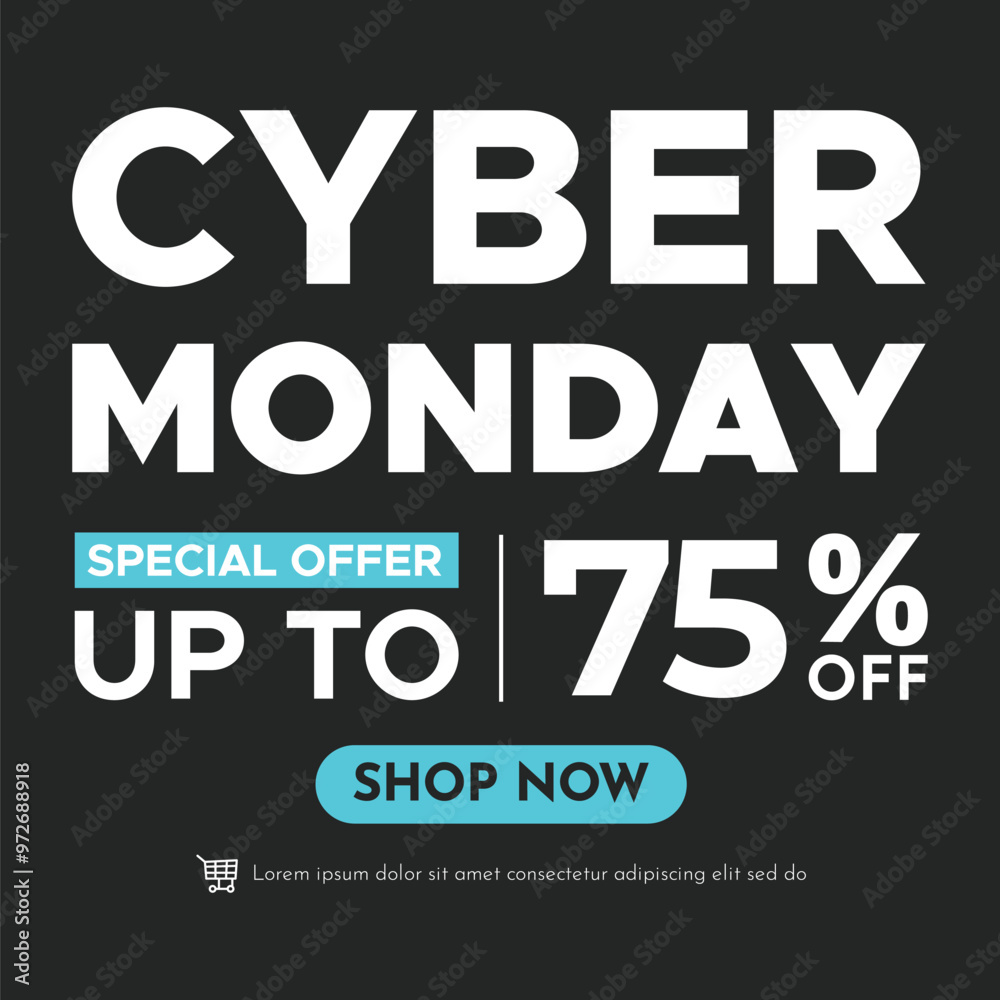 Modern Cyber Monday Super Sale Banner for Business Marketing