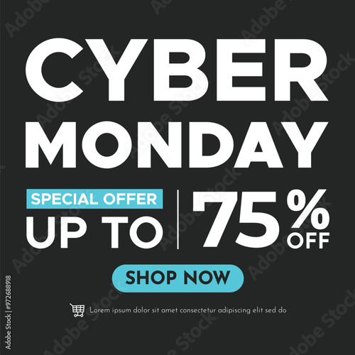 Wallpaper Mural Modern Cyber Monday Super Sale Banner for Business Marketing Torontodigital.ca