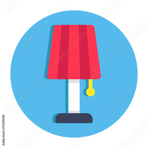 A modern design icon of table lamp