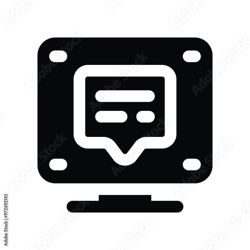 online service icon. vector glyph icon for your website, mobile, presentation, and logo design.