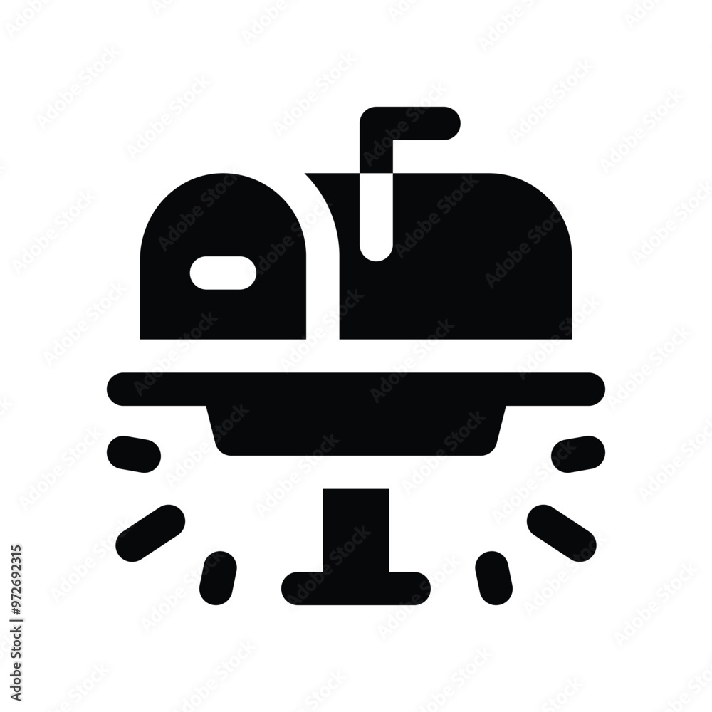 mailbox icon. vector glyph icon for your website, mobile, presentation, and logo design. mailbox icon. vector glyph icon for your website, mobile, presentation, and logo design.