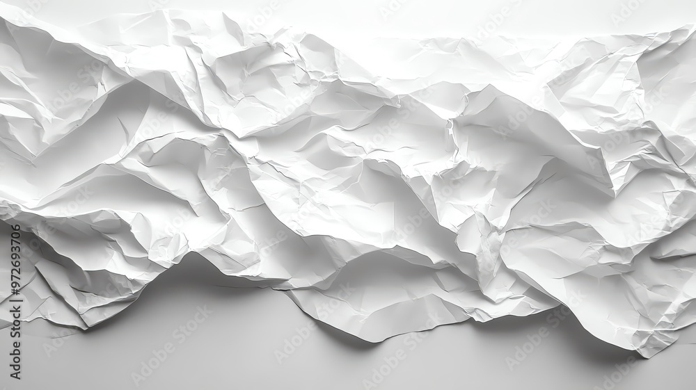 Crumpled paper texture background in white, fine wrinkles and folds creating a detailed, realistic effect crumpled paper texture, realistic Crumpled paper texture background in white, fine wrinkles and folds creating a detailed, realistic effect crumpled paper texture, realistic