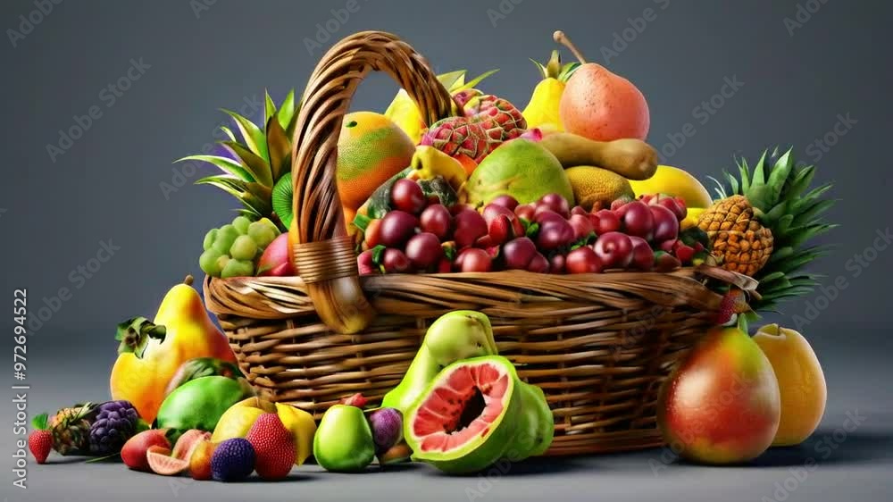Vibrant Fruit Basket Vibrant Fruit Basket