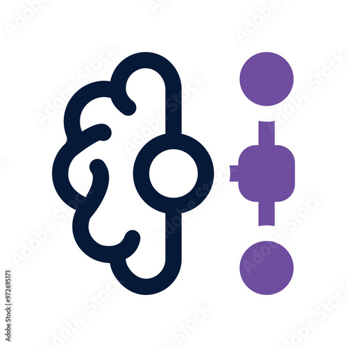 ai icon. vector dual tone icon for your website, mobile, presentation, and logo design.