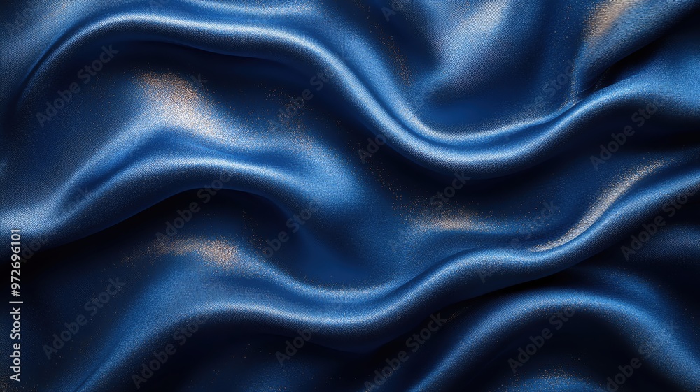 Obraz premium Soft velvet texture background in deep royal blue, smooth and luxurious surface, rich fabric effect velvet texture, luxury