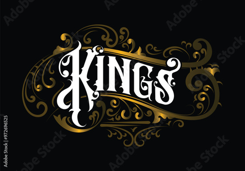 KINGS hand lettering custom design