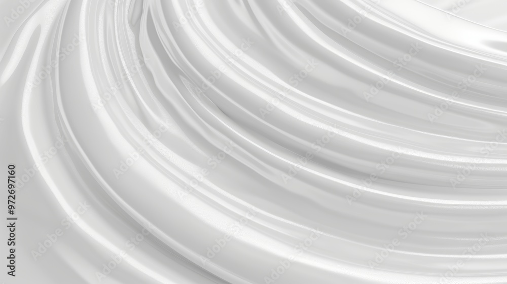 Abstract Background. Wavy White Cloth With Smooth, Elegant Silk Or Satin. 3D Render Illustration. Abstract Background. Wavy White Cloth With Smooth, Elegant Silk Or Satin. 3D Render Illustration.