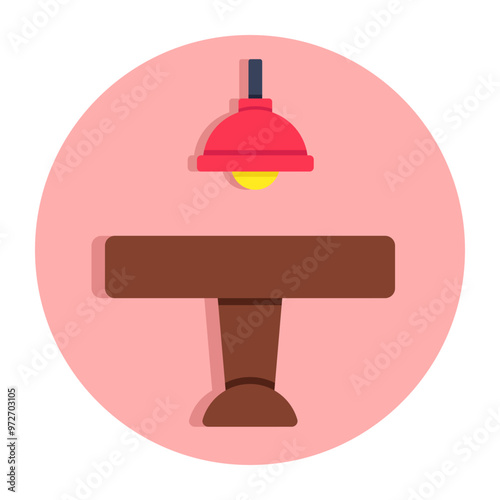 A modern design icon of ceiling lamp