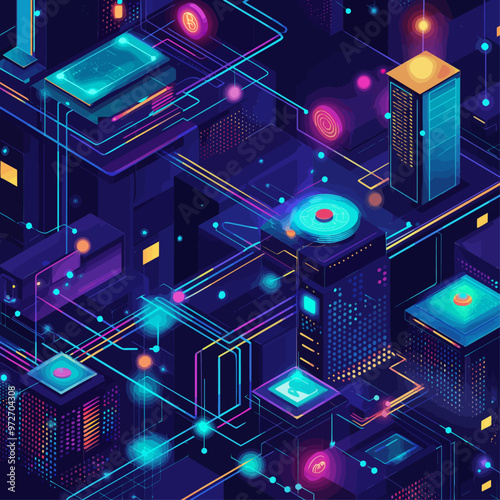 Blockchain Network Technology Visualization