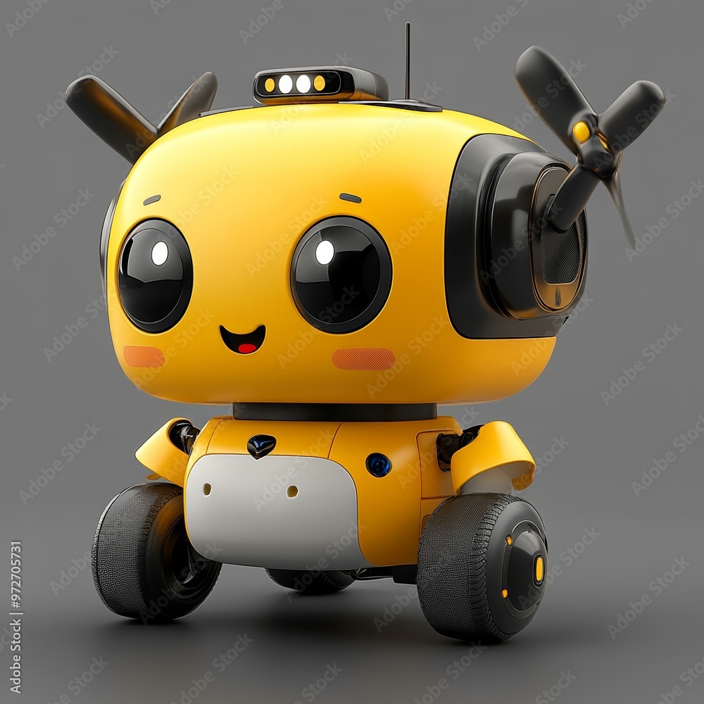 Yellow Robot, Friendly Autobot Character Yellow Robot, Friendly Autobot Character