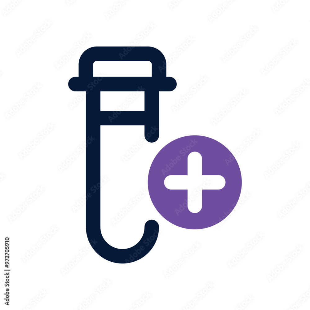 Obraz premium test tube icon. vector dual tone icon for your website, mobile, presentation, and logo design.
