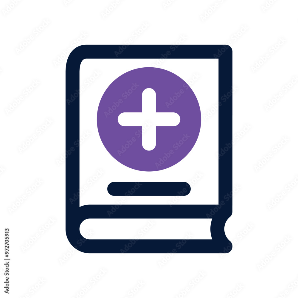 medical book icon. vector dual tone icon for your website, mobile, presentation, and logo design. medical book icon. vector dual tone icon for your website, mobile, presentation, and logo design.