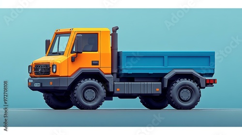 Cool 3D Truck Toy, Realistic Model Truck, Vehicle for Play