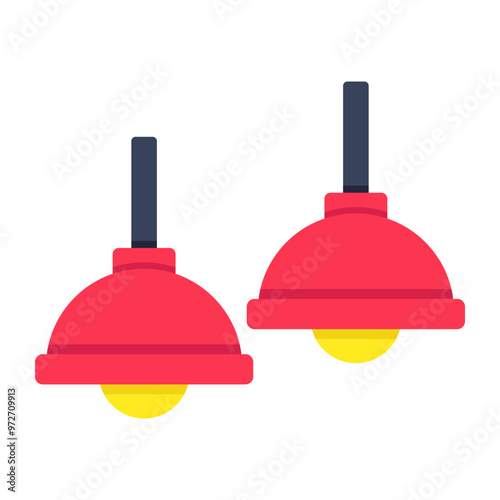 A modern design icon of ceiling lamp