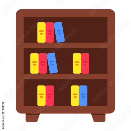 Premium download icon of books rack