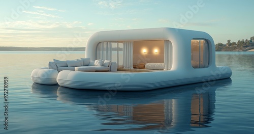 Modern Houseboat Design for Floating Living