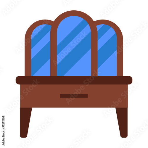 Premium design icon of vanity mirror 