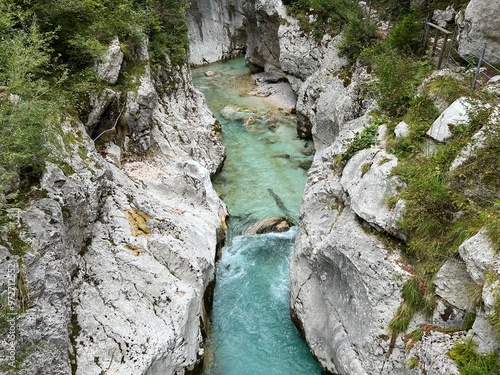 Natural monument Koritnica gorge, Bovec (Triglav National Park, Slovenia) - Koritnica-Schlucht und Naturdenkmal Tröge Kluze (Triglav-Nationalpark) - Naravni spomenik Soteska Koritnice in Klužka korita photo