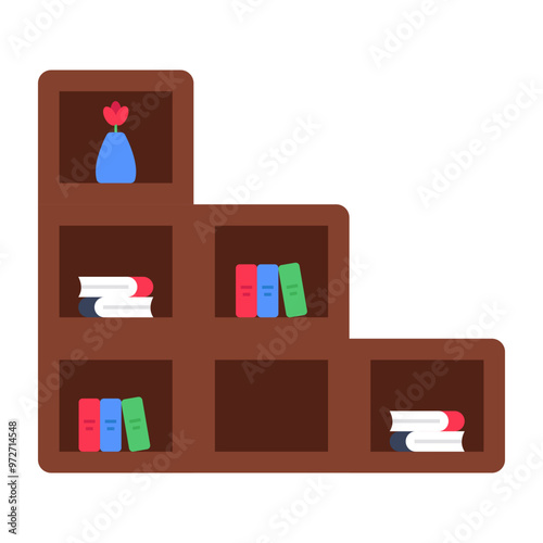 Premium download icon of books rack