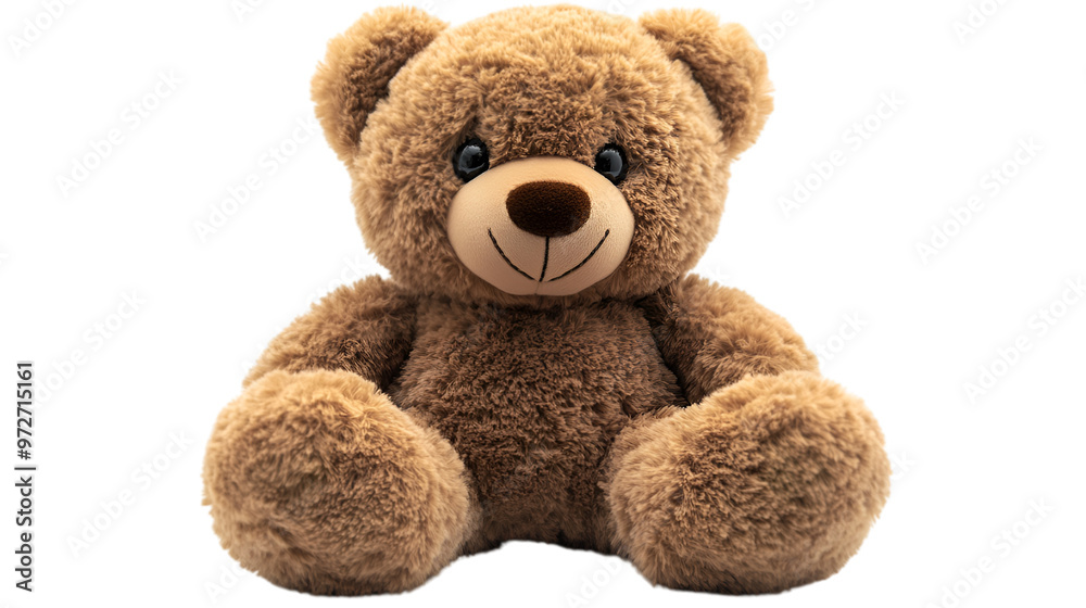 A brown teddy bear rests on a black backdrop, emphasizing its cuddly texture and inviting demeanor. A brown teddy bear rests on a black backdrop, emphasizing its cuddly texture and inviting demeanor.