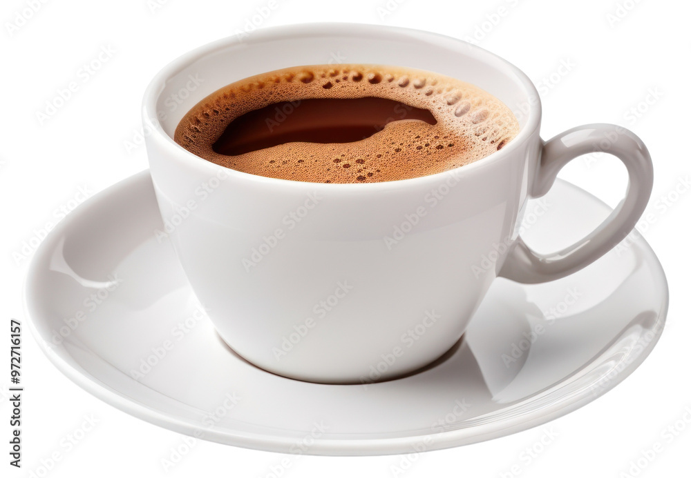 Fototapeta premium PNG Coffee cup saucer drink.