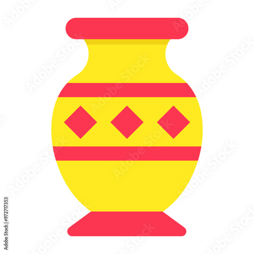 Modern design icon of pottery 