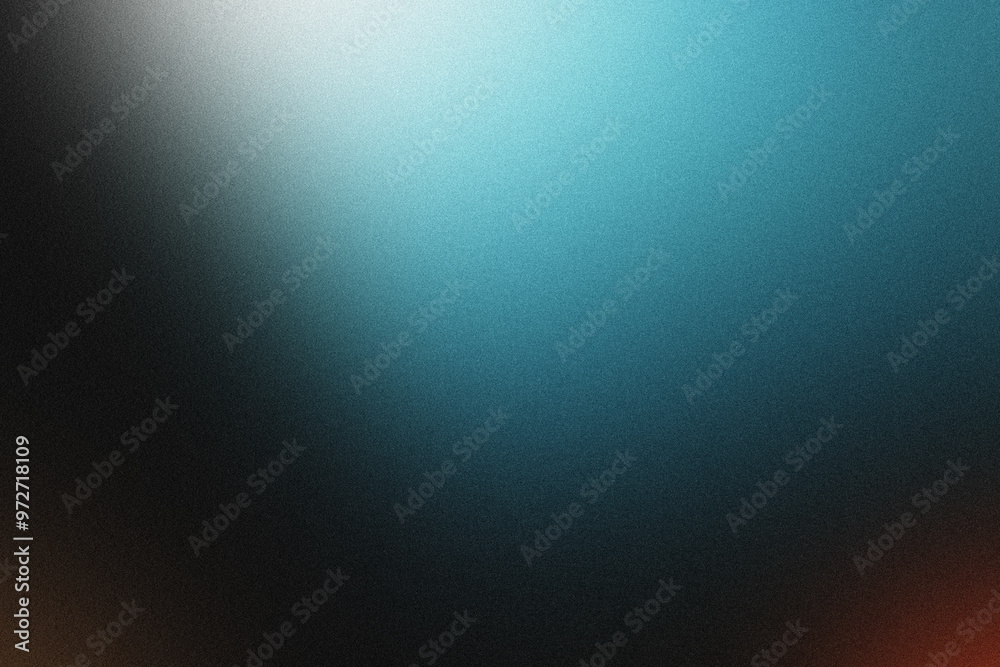 Fototapeta premium Abstract Blue Gradient Background With a Dusty Noise Grain Texture. Digital Web Design. Light Leak rough coarse Effect Overlay background. Photo overlay. Easy to add as Overlay or Screen Filter