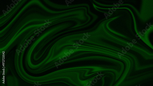 Elegant green satin fabric texture, Smooth silk material background, Luxury fashion design, Abstract green flowing waves, Dark minimalist wallpaper, Modern product display backdrop
